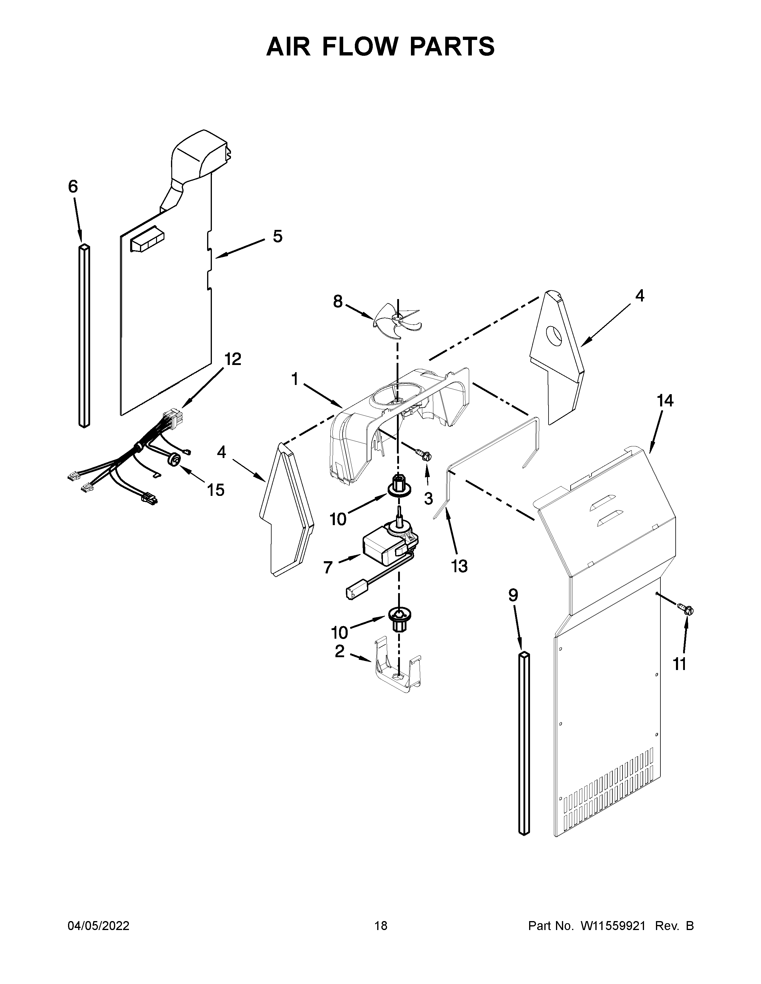 Air flow parts
