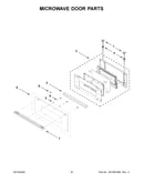 Microwave door parts