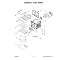 KitchenAid KODE500EWH20 internal oven parts diagram
