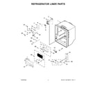 Whirlpool WRF954CIHB00 refrigerator liner parts diagram