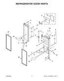 Refrigerator door parts