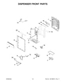 Dispenser front parts