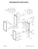 Refrigerator door parts