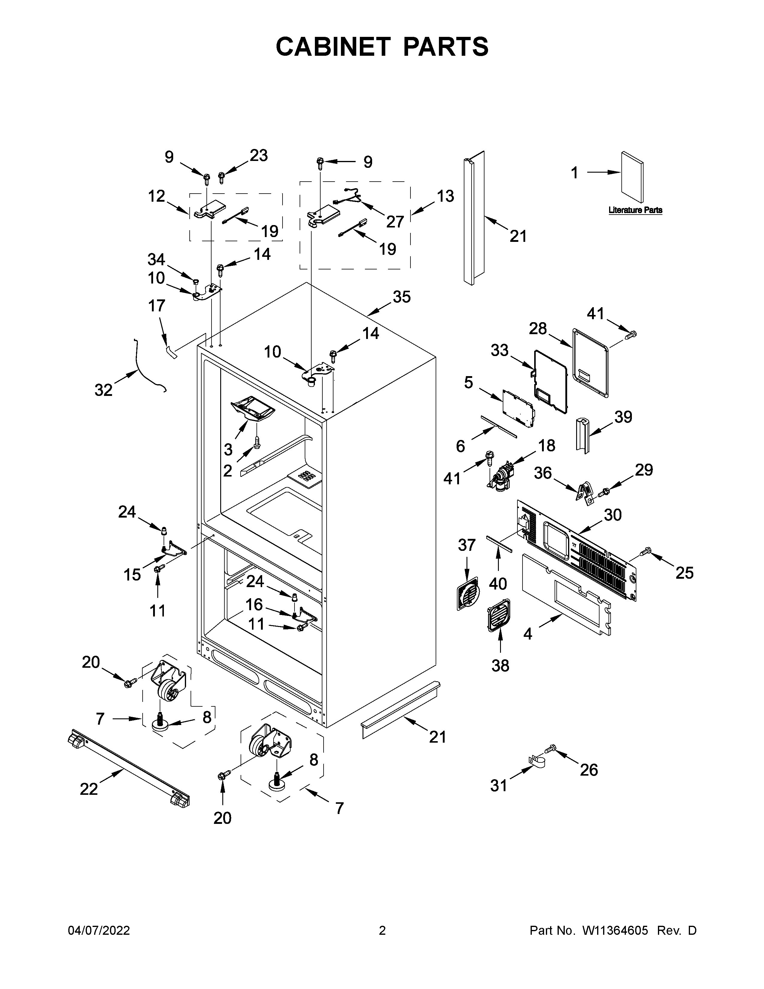 CABINET PARTS