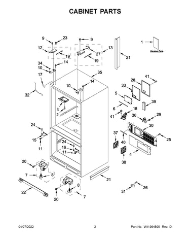 Cabinet parts