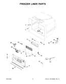 Freezer liner parts