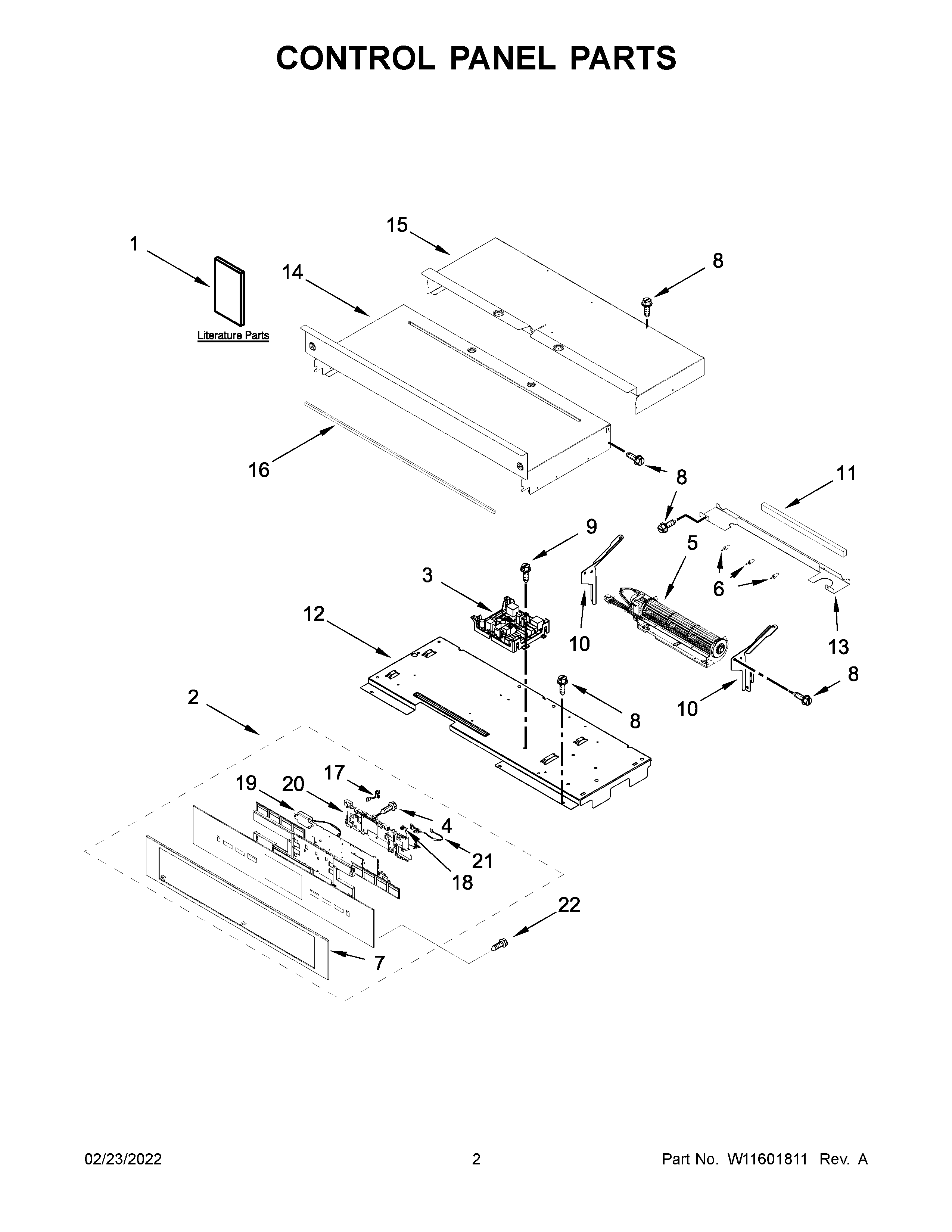 Control panel parts