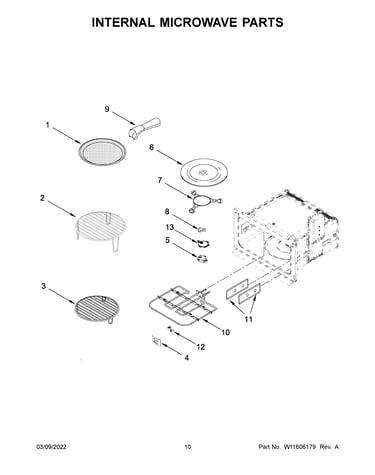 Internal microwave parts
