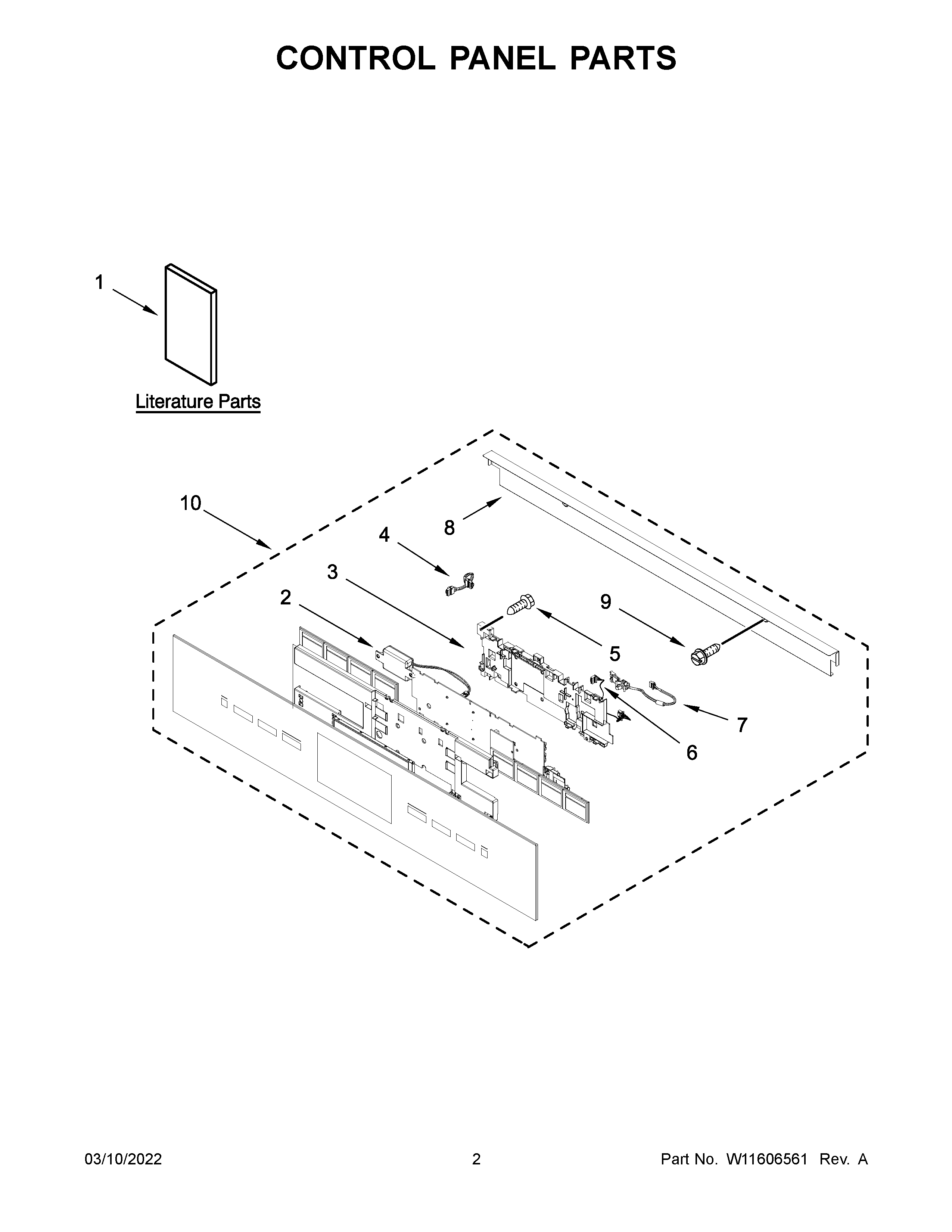 Control panel parts