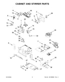 Cabinet and stirrer parts