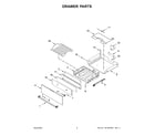 KitchenAid YKSEB900EWH6 drawer parts diagram