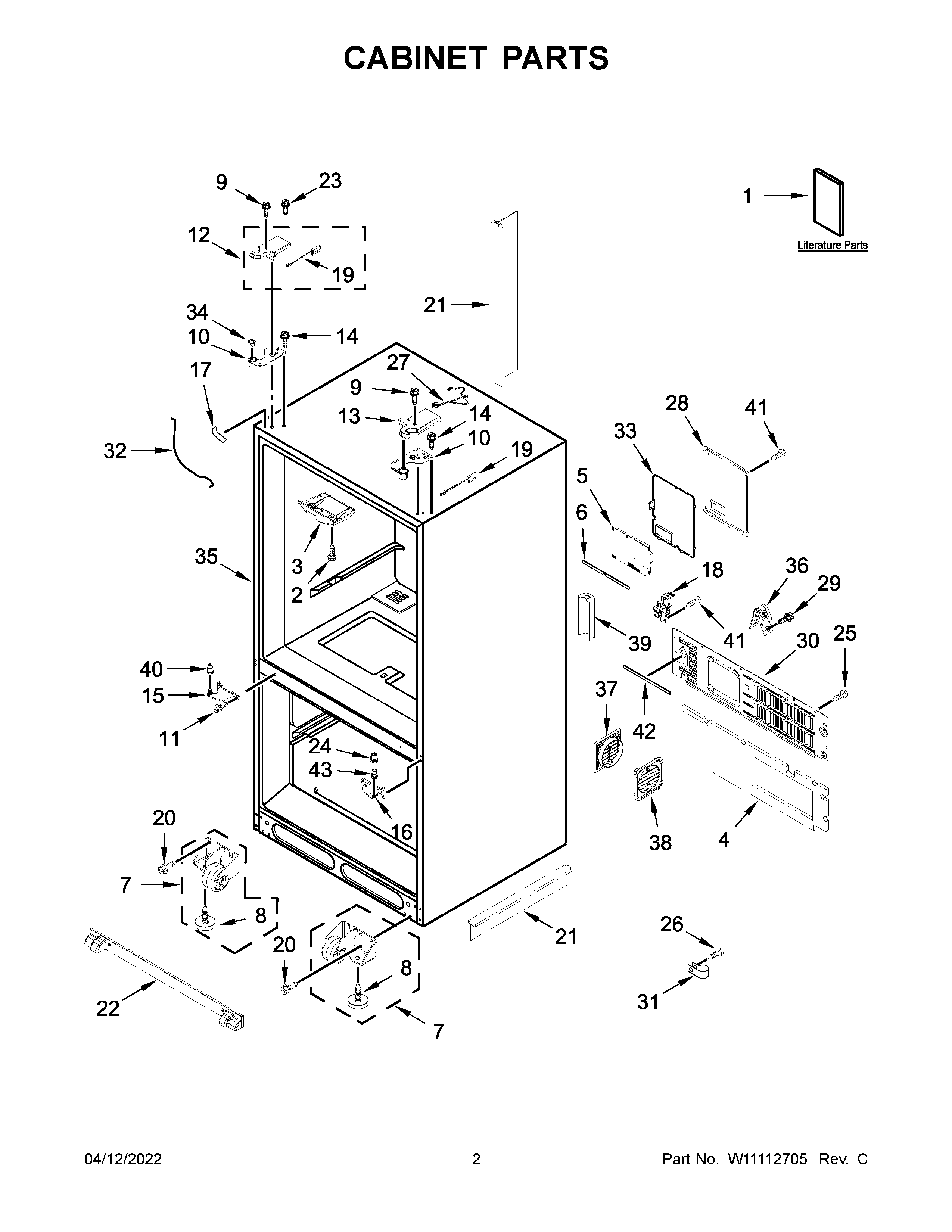 CABINET PARTS