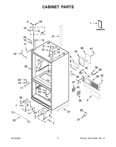 Cabinet parts