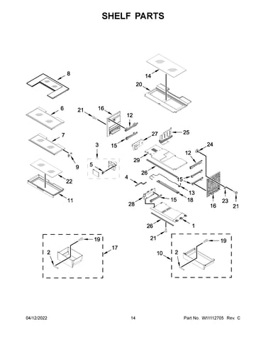 Shelf parts