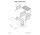 Jenn-Air JUCFP242HL11 lower drawer parts diagram