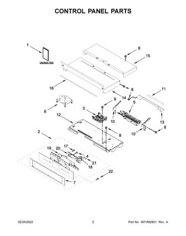 Control panel parts