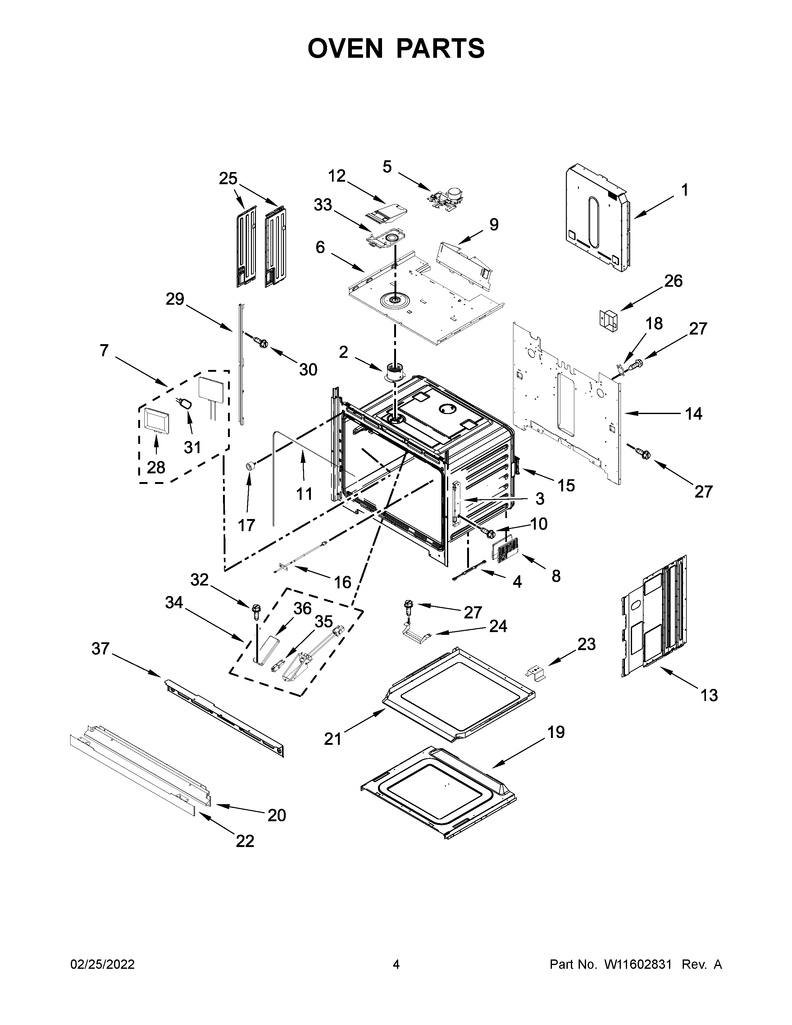 Oven parts