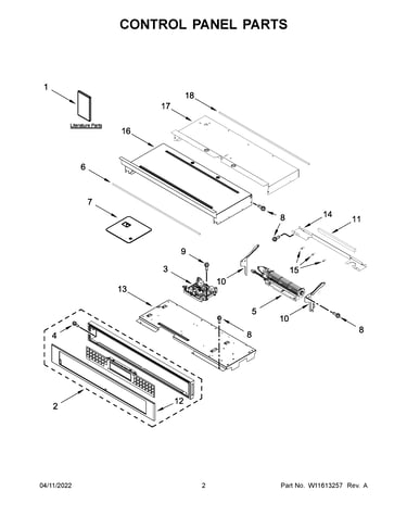 Control panel parts