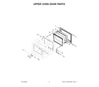 KitchenAid KODE300ESS20 upper oven door parts diagram