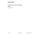 Amana YAES6603SFW5 cover sheet diagram