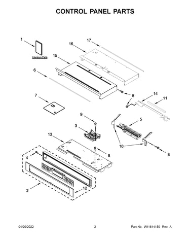 Control panel parts