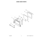 Jenn-Air JJW2427LL00 oven door parts diagram