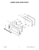 Lower oven door parts