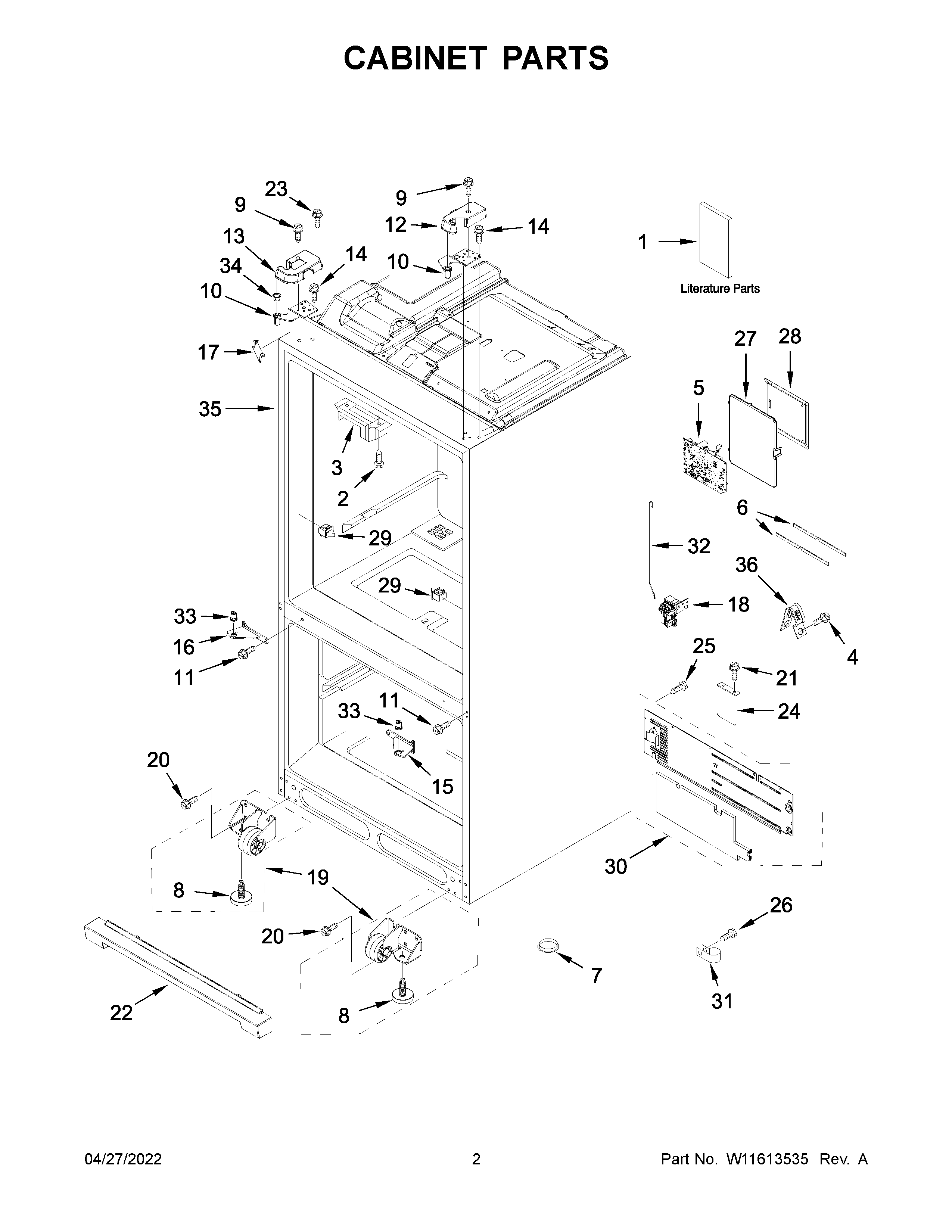 Cabinet parts