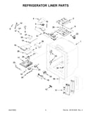 Refrigerator liner parts