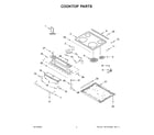 Whirlpool YWEE515S0LB2 cooktop parts diagram