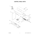 Whirlpool WOC75EC0HV20 control panel parts diagram