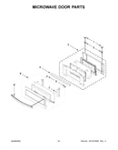 Microwave door parts