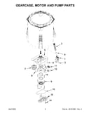 Gearcase, motor and pump parts