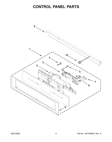 Control panel parts