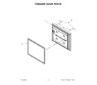 KitchenAid KRFF300EWH03 freezer door parts diagram