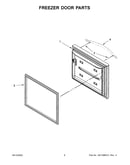 Freezer door parts