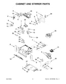 Cabinet and stirrer parts
