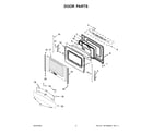 Whirlpool WEE515SALS2 door parts diagram