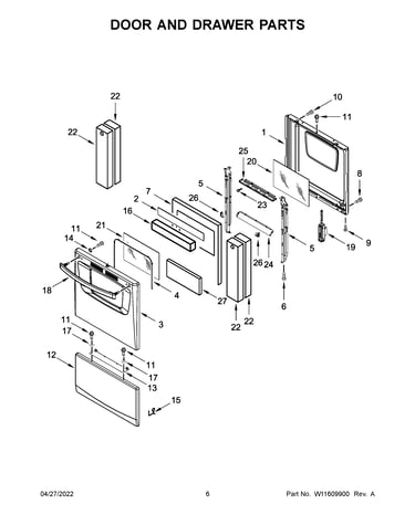 Door and drawer parts