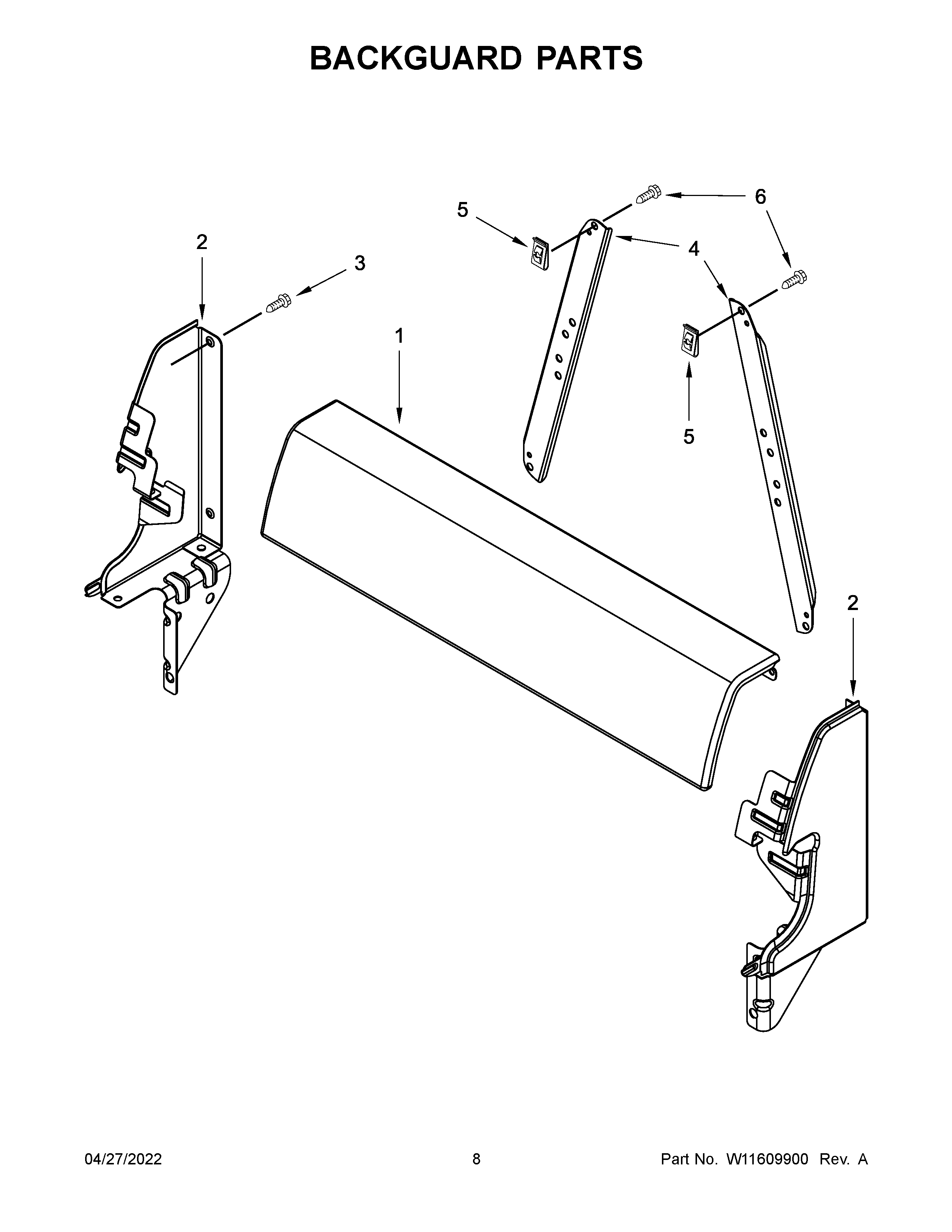 Backguard parts