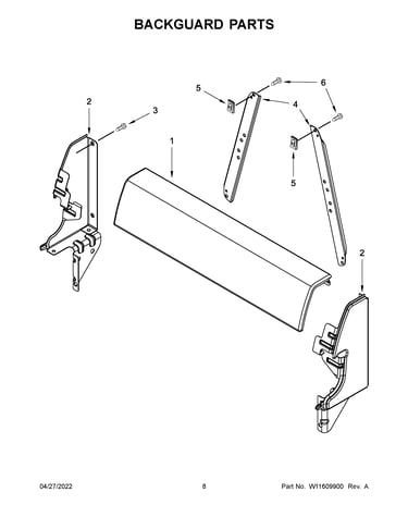 Backguard parts