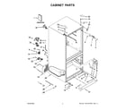 Whirlpool WRF560SEHV02 cabinet parts diagram