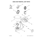 KitchenAid KSM180LELB0 base and pedestal unit parts diagram