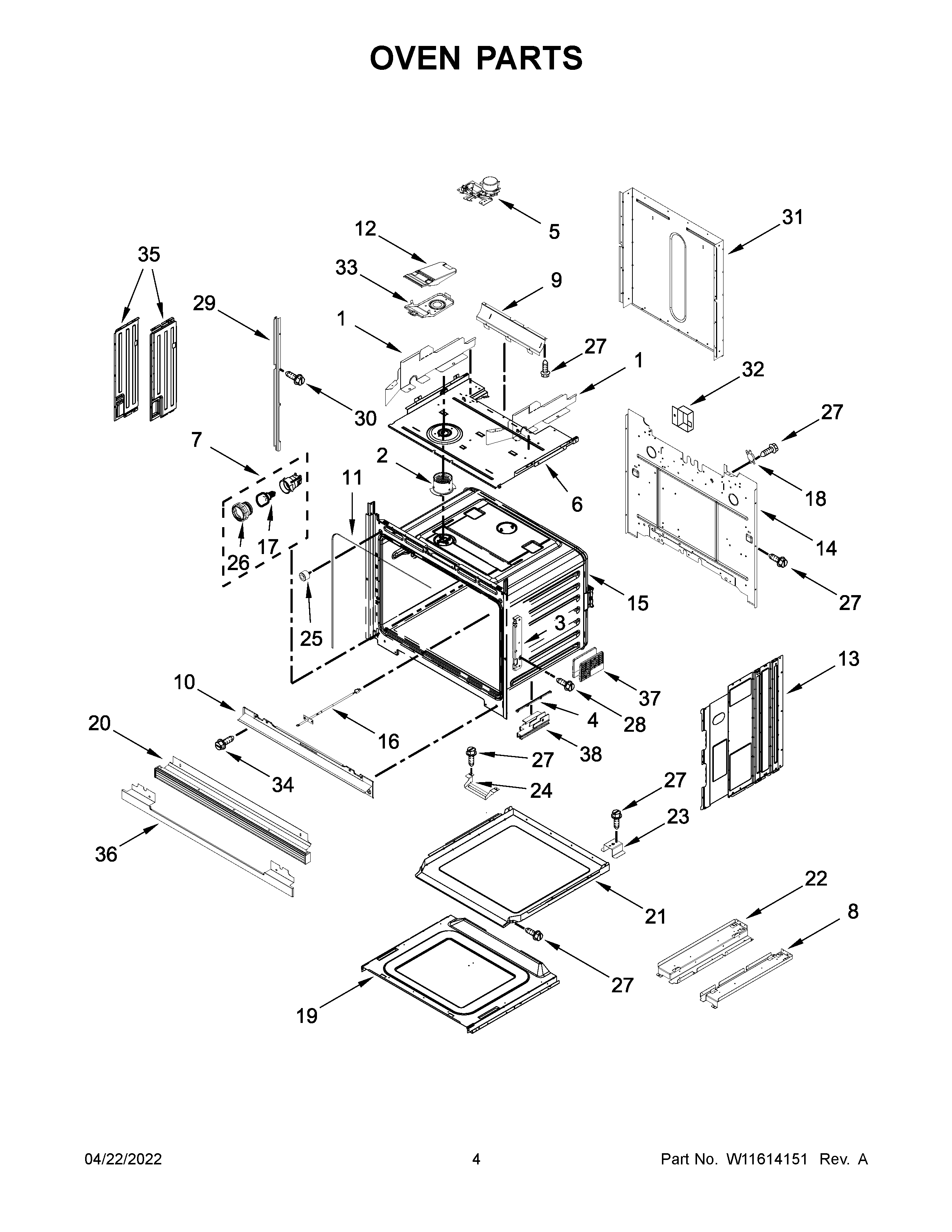 Oven parts