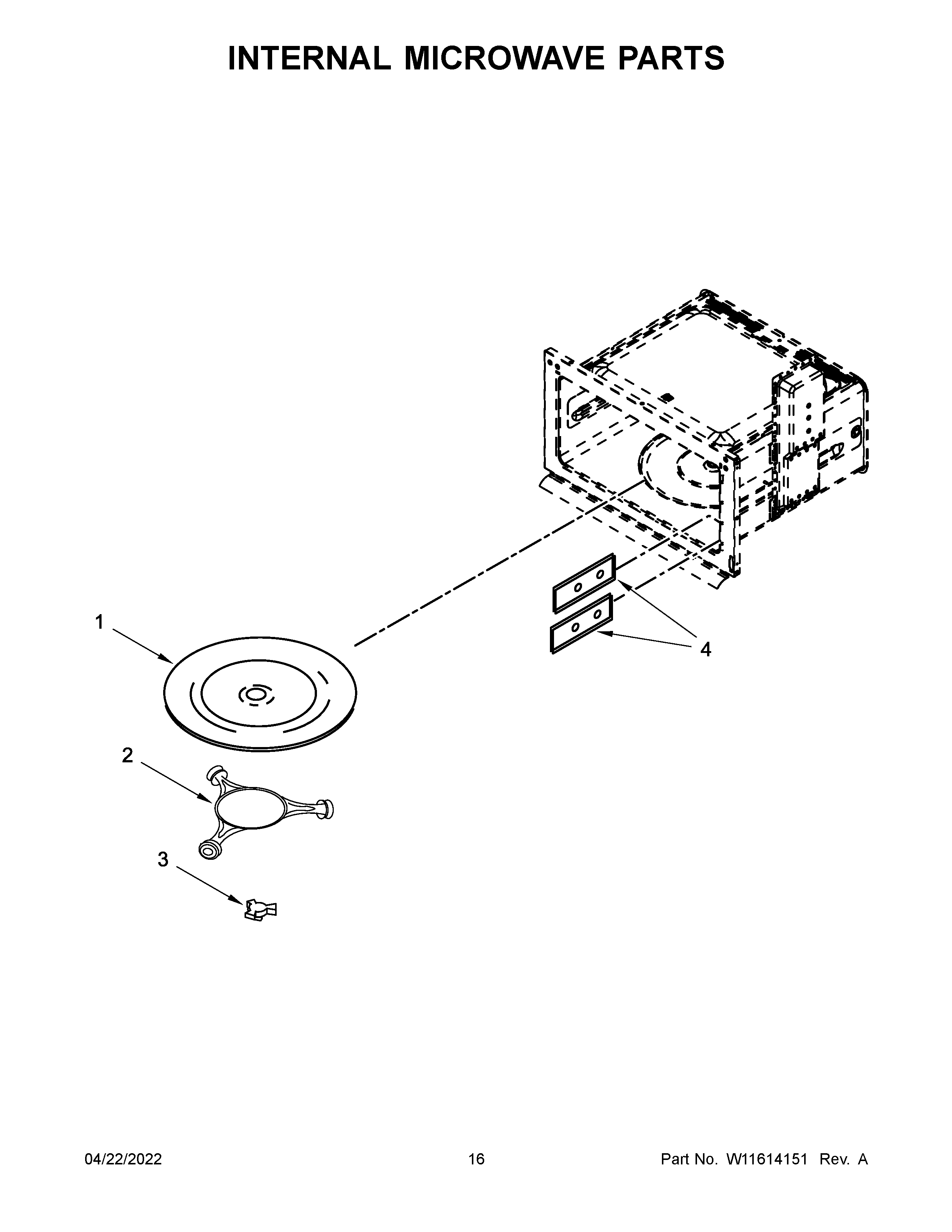 Internal microwave parts