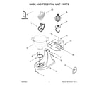 KitchenAid 5KSM180LEWLB0 base and pedestal unit parts diagram