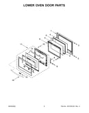 Lower oven door parts