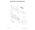 Whirlpool WRS311SDHB07 motor and ice container parts diagram