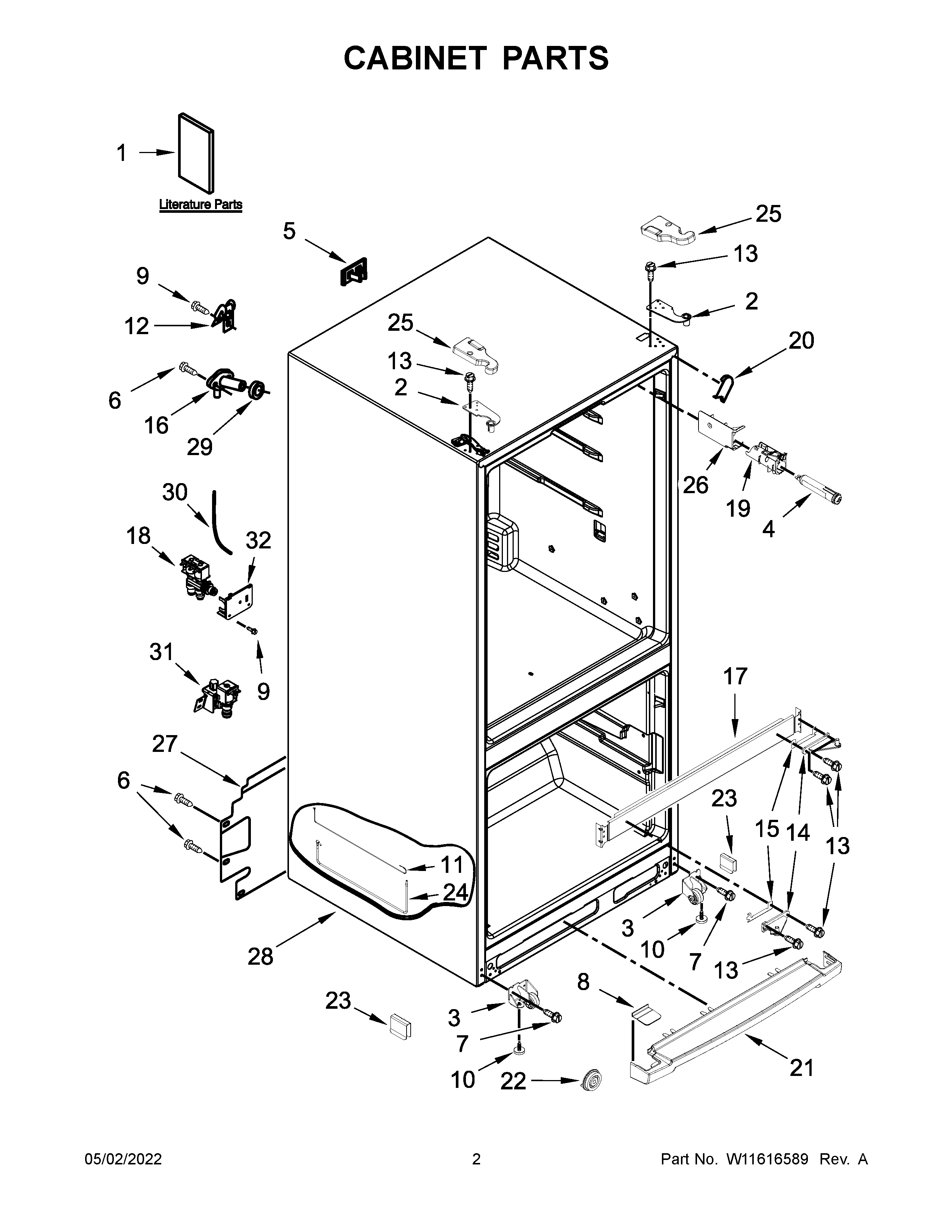 Cabinet parts