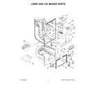 KitchenAid KRFF300ESS02 liner and ice maker parts diagram